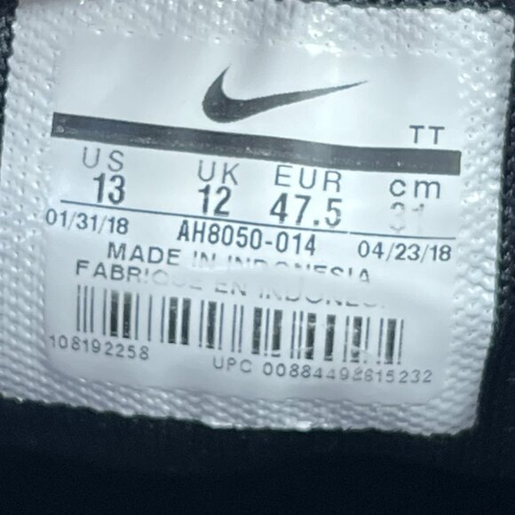 Nike Air Max 270 Men's Size 13 Black White Orange Running Shoes AH8050 014 - Picture 11 of 11